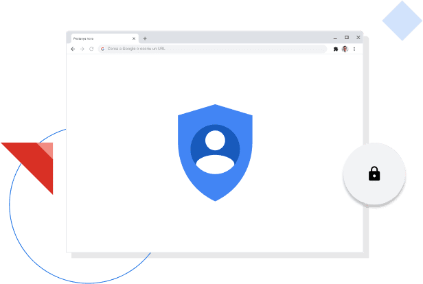 Finestra del navegador Chrome que mostra la icona de privadesa de Google.