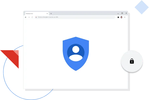 Finestra del navegador Chrome que mostra la icona de privadesa de Google.